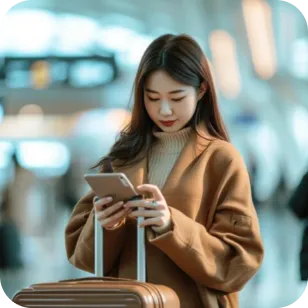 Etiqa+ app screen showing travel claim submission for returning travellers.