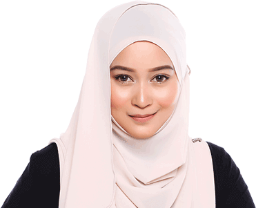 a girl wearing hijab smiling